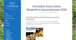 Desktop Screenshot of kneipp-gunzenhausen.de