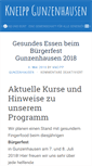 Mobile Screenshot of kneipp-gunzenhausen.de